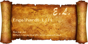 Engelhardt Lili névjegykártya