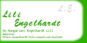 lili engelhardt business card